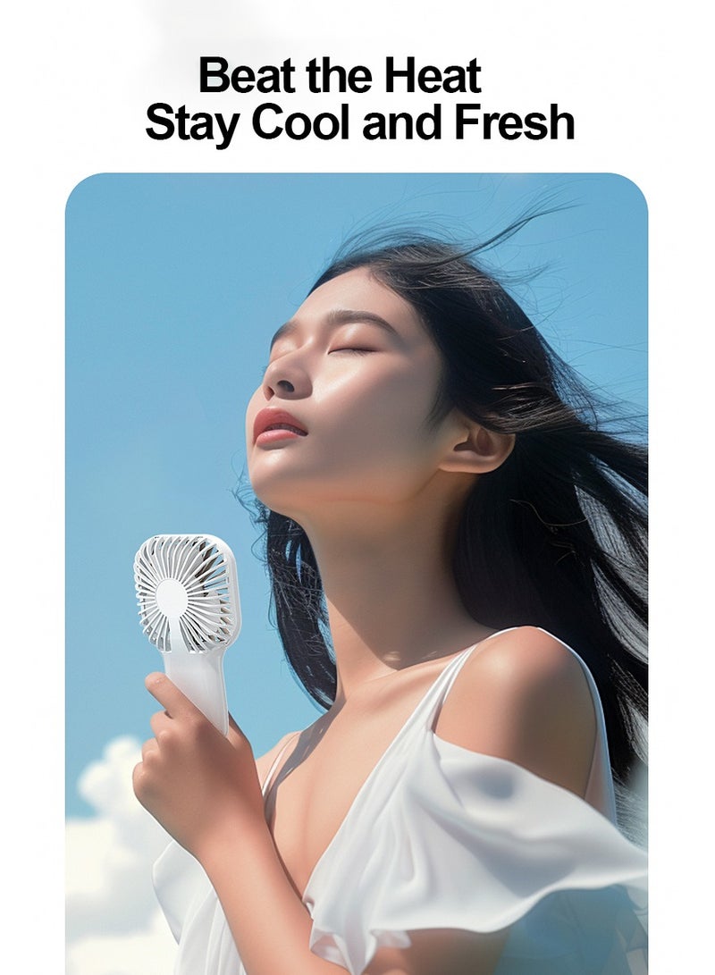 linkship Portable High-Speed Handheld Fan – Compact, Powerful, and Elegantly Retro with Long-Lasting Battery, 6 Speed Settings, and Ultra-Quiet Operation for Travel, Hiking, and Outdoor Use - Image 4