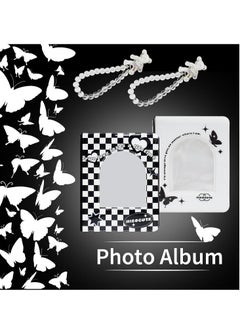 SYOSI 2PCS Kpop Photocard Binder 3-inch Mini Kpop Album with Cute Dangling Bear Korean Photo Card Binder Book Mini Album 20 Sheets 40 Pockets  - Image 3