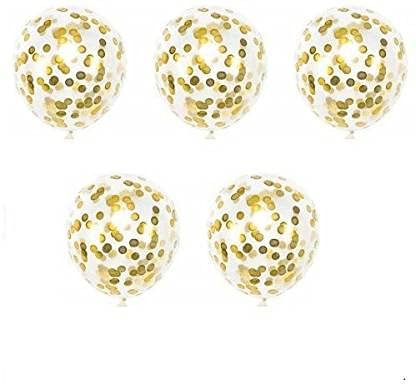 LB L B Gold 5 Balloon Number for 5th Birthday - Large, | Number 5 Balloon with Gold Confetti Balloons | 5 Birthday Balloon for 5 Year Old | 5 Foil Party Balloon for 5th Birthday Decorations girl, Boy - Image 3