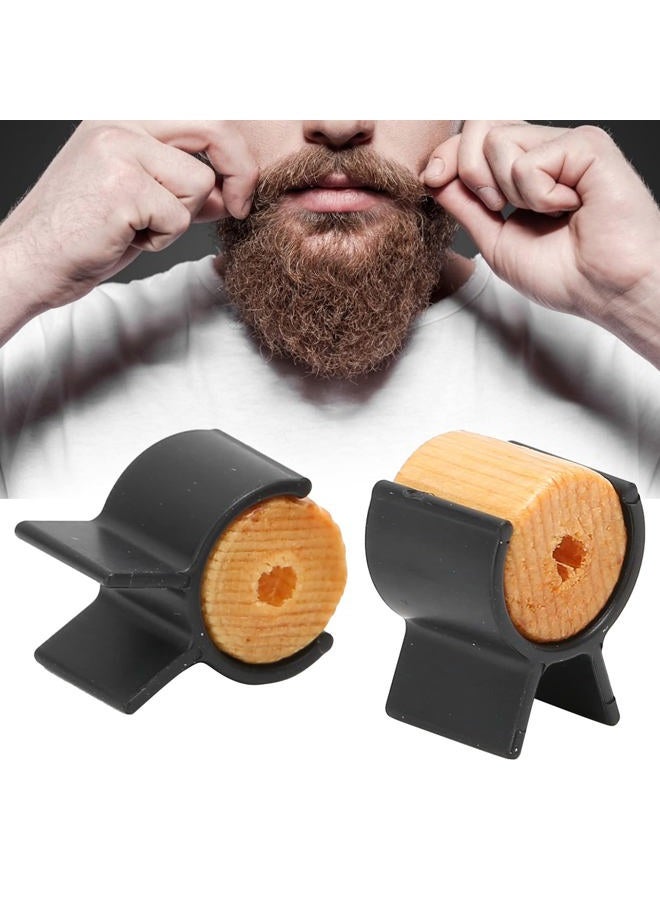 KIMISS Mustache Curler and Training Wheel - Handlebar Beard Styling Template, Portable Shaping Tool for Men - Image 4