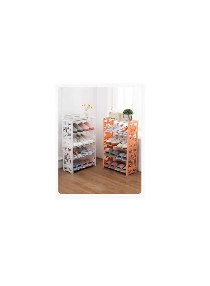 Spaceshoop Assembled Simple Household Plastic Multilayer Mini Shoe Rack - Image 3