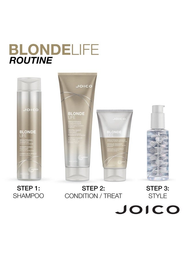 Joico Blonde Life Brilliant Glow Brightening Oil | For Blonde Hair | Tame Frizz | Boost Shine & Brilliance | Add Softness & Smoothness | With Monoi & Tamanu Oil | 3.4 Fl Oz - Image 5