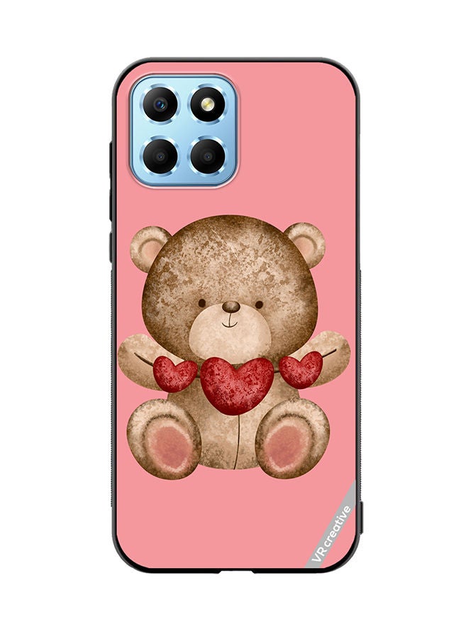 VR CREATIVE Protective Case Cover For Honor X8 5G Bear Love Design Multicolour - Image 1
