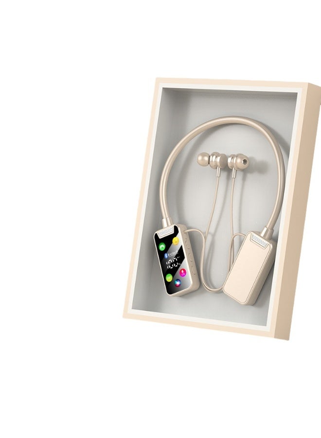 EBMINI New Digital Noise Cancelling Neck Hanging Wireless Bluetooth Earphones