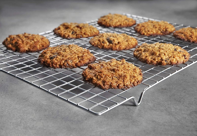 Stainless Steel Cooling Rack 38x25cm – Baking, Frying & Roasting Wire Rack – Oven-Safe Nonstick Grid for Cookies & Chicken (One piece) - Image 1