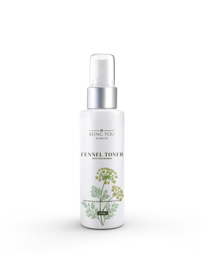 Being You- Always - Face Toner enriched with Fennel Seeds Extract and Niacinamide. Experience its profound cleansing properties, skin hydration, and pore-tightening benefits-100 ml - Image 1