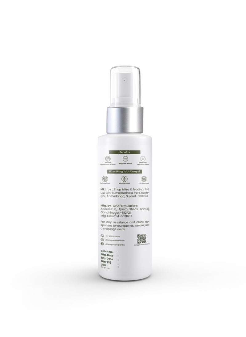 Being You- Always - Face Toner enriched with Fennel Seeds Extract and Niacinamide. Experience its profound cleansing properties, skin hydration, and pore-tightening benefits-100 ml - Image 1