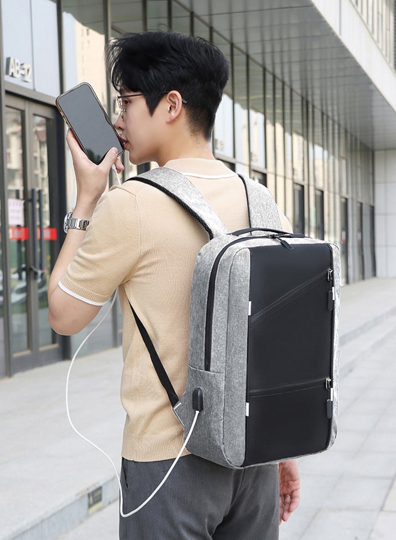 ETG 3-Piece Business Men's Large-Capacity Backpack, Shoulder Bag, Clutch Bag - Image 4
