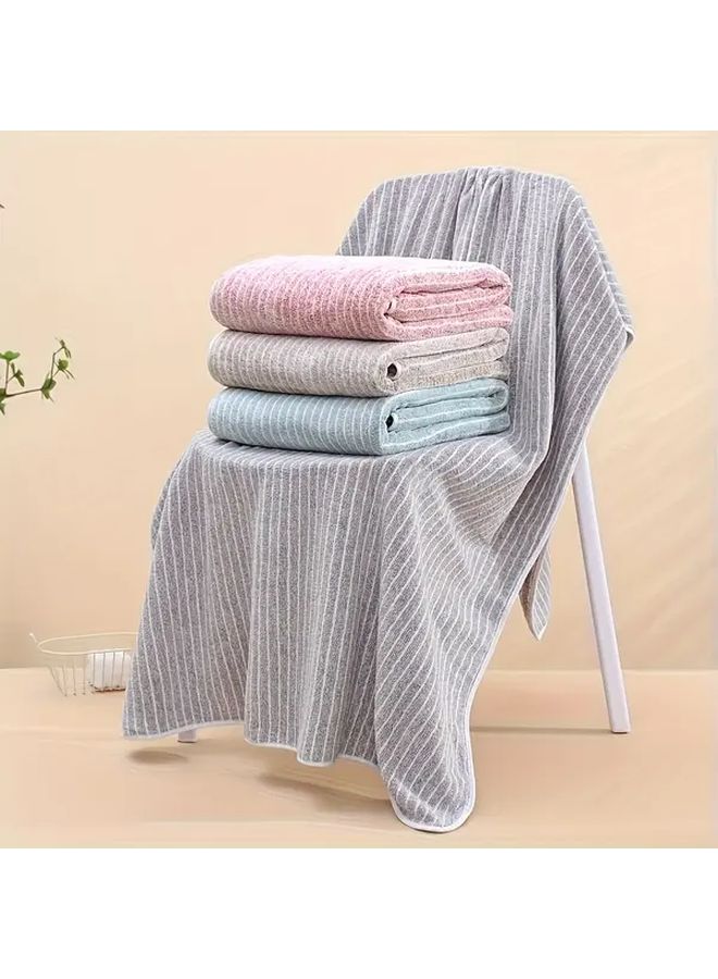 Pink 2pc Ultra Soft Quick Dry Bath Towel Set with Face Cloth - Image 5