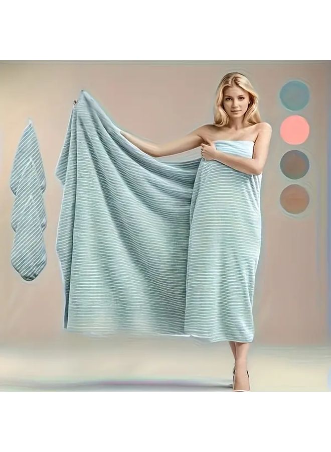 Pink 2pc Ultra Soft Quick Dry Bath Towel Set with Face Cloth - Image 2
