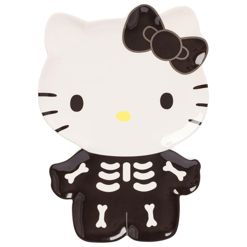 Silver Buffalo Sanrio Hello Kitty Skeleton Large Die Cut Ceramic Plate 972 x 83 x 1311