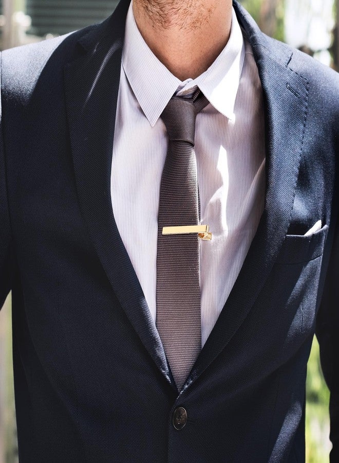 Ymapinc مشابك ربطات عنق ذهبية فريدة من نوعها من Ymapinc للرجال، 3 قطع، مشابك ربطات عنق رجالية، إكسسوارات ربطات عنق، هدية مثالية لحفلات الزفاف والاجتماعات والمواعيد والارتداء اليومي - Image 5