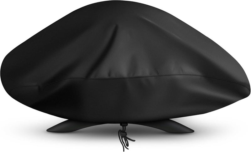 SunPatio Outdoor Grill Cover for Weber Q 100/1000 Series Gas Grills, Waterproof Barbecue Cover, Compared to Weber 7110, Black - Image 1