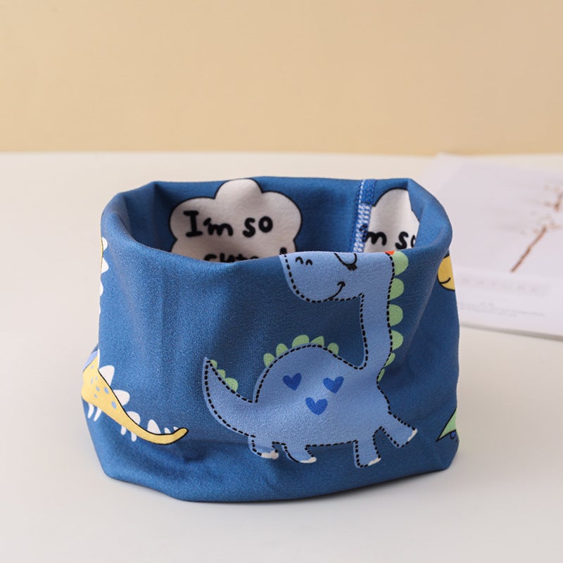 Children'S Scarf Girl'S Thickened Baby'S Cartoon Scarf Infant'S Pullover Windproof Warm Neck Sleeve - Image 3