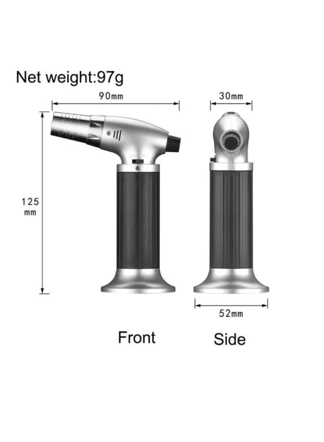 Denx Charcoal Starter Torch Lighter Black/Silver | DX2583 - Image 2