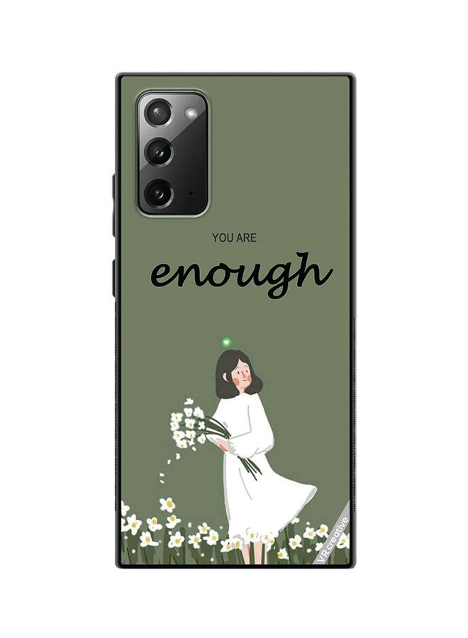 VR CREATIVE Protective Case Cover For Samsung Galaxy Note20 5G You Are Enough Design Multicolour - Image 1