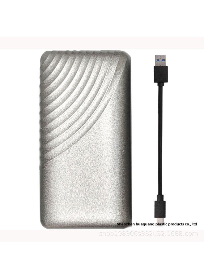 M.2 SATA  NVME Protocol Mobile SSD Enclosure HG-S5001A-Color:【nvme Protocol】 Typec-a /hg-s5001a Silver