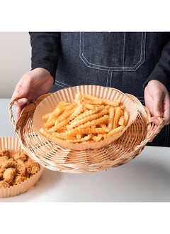 Arabest Air Fryer Disposable Paper Liner, 100PCS Non-stick Disposable Liners, Baking Paper for Air Fryer Oil-Proof, Water-Proof, Food Grade Parchment for Baking Roasting Microwave (100PCS-6.3 Inch)  - Image 5