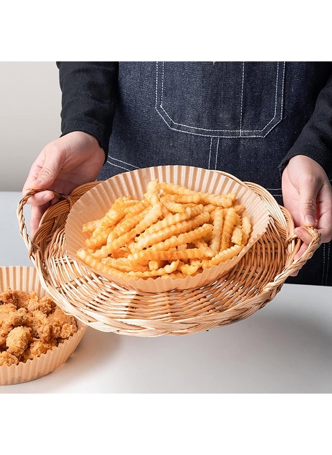 Arabest Air Fryer Disposable Paper Liner, 100PCS Non-stick Disposable Liners, Baking Paper for Air Fryer Oil-Proof, Water-Proof, Food Grade Parchment for Baking Roasting Microwave (100PCS-6.3 Inch)  - Image 5