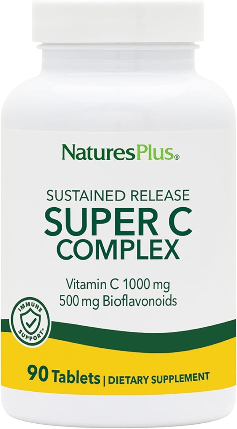 NaturesPlus Super C Complex 1000 mg Tablets for Immune Support - Image 1