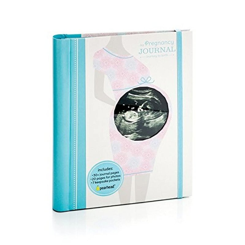 Pearhead My Pregnancy Journal, Pregnancy Memory Book with 7 Baby Keepsake Pockets, Photo Pages, Capture Every Milestone of Your Pregnancy, Gift for New Mom - Image 1