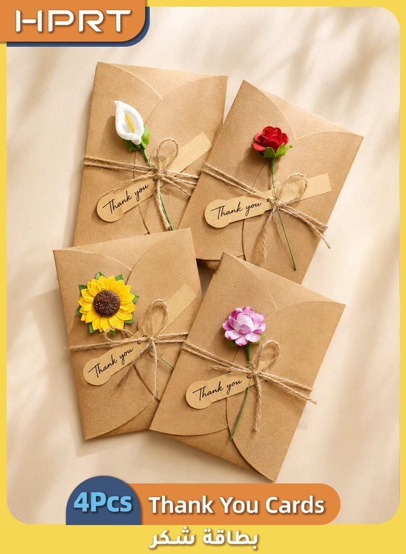 HPRT 10pcs Vintage Kraft Paper Envelopes with Matching Letter Pads & Wax Seal Stickers, 16 x 11 cm, Self-Sealing Stationery Set for Wedding Invitations, Eid & Ramadan Cards, Gift Envelopes - Image 1