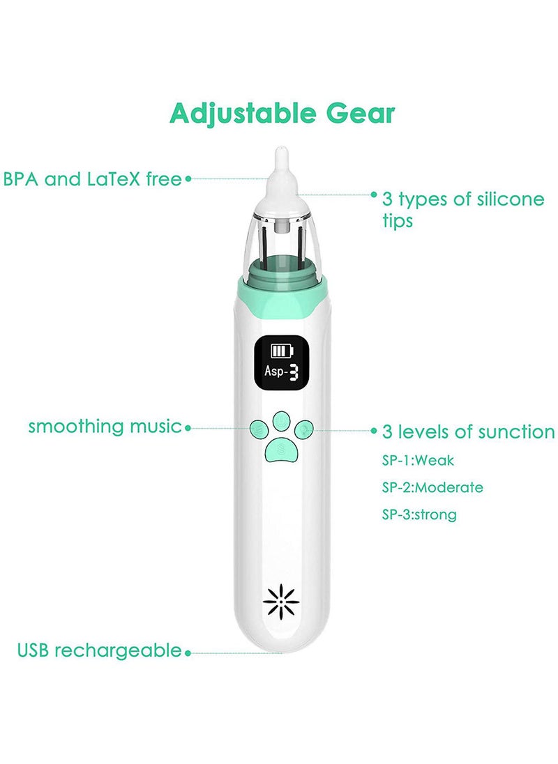 ONETO - Electric Silent Baby Nasal Aspirator - White/Green - Image 1