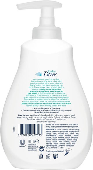 Dove Baby Head to Toe Wash - Sensitive Moisture 400ml - view 2