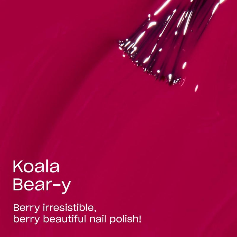 OPI Nail Lacquer Koala Bear-y | Opaque Bright Pink CrÃ¨me Chip Resistant Nail Polish | Vegan, Fast Drying, Streak Free - Image 3