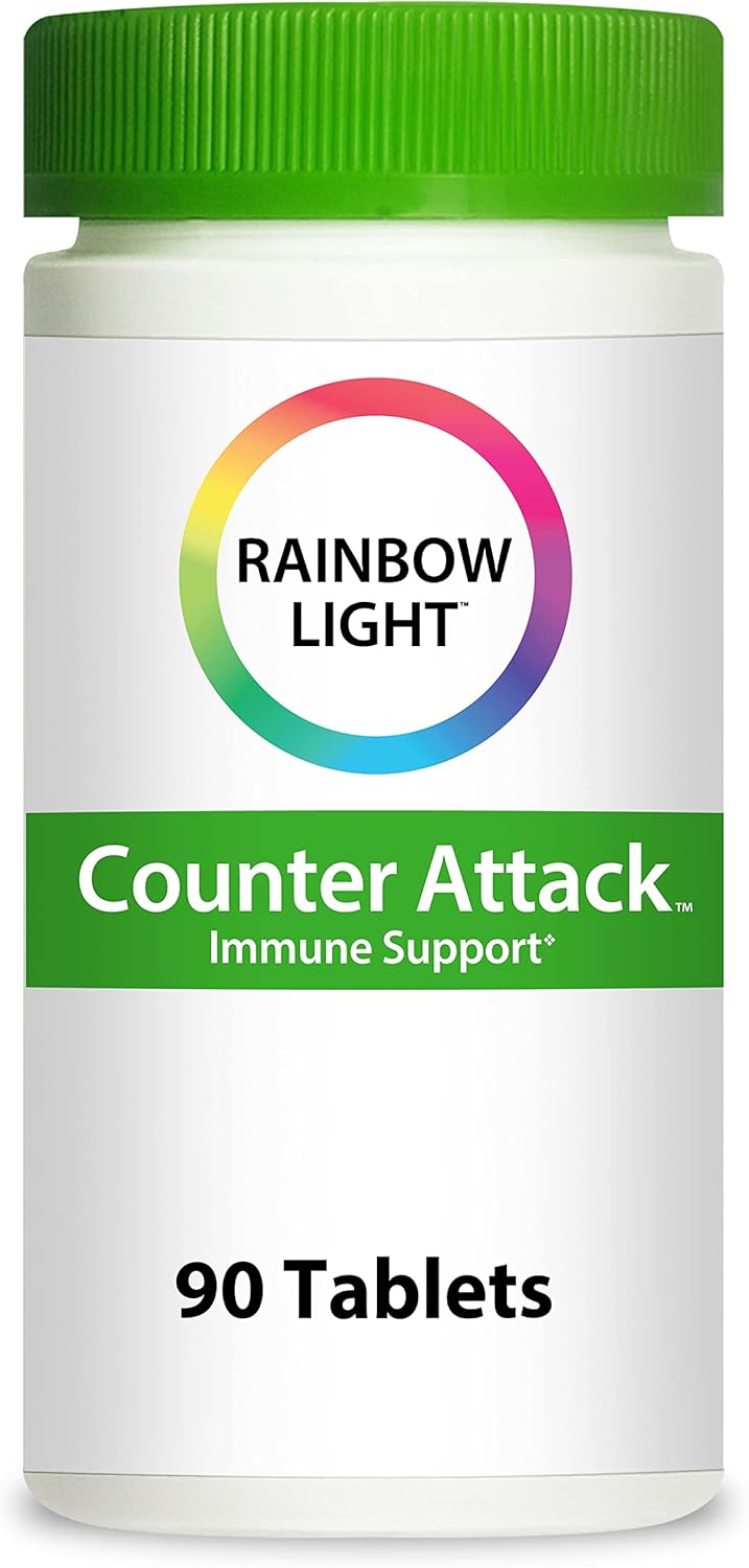 Rainbow Light Counter Attack Immune Support Dietary Supplement Provides Immune Support With Vitamin C Zinc and 3 Targeted Herbal Blends Vegan and Gluten Free 90 Count - Image 1