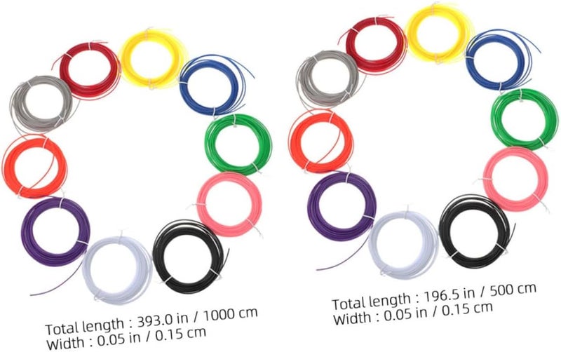 High-Temperature Pla 3D Pen Filament 15 Meters Multi-Color 20pcs Set 3D Printing Supplies for Refills and Printer Filament in Colors - Image 2