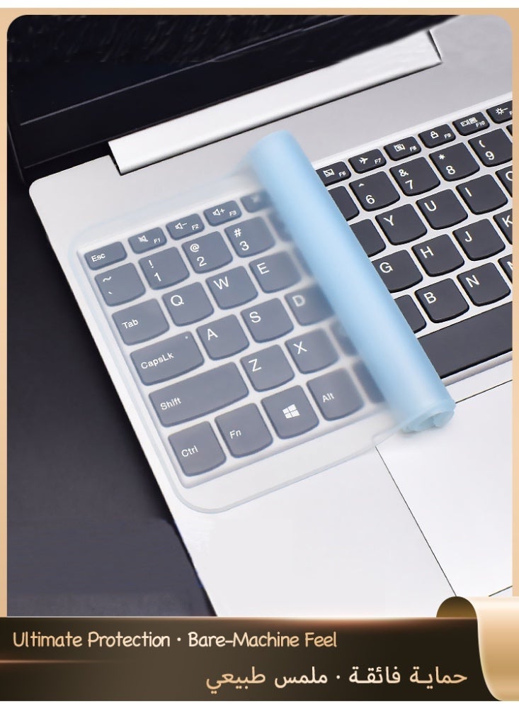 13 To 14 Inches Laptop Keyboard Case Notebook Keyboard Skin Protector Cover,Keyboard Protective Film Clear - Image 1
