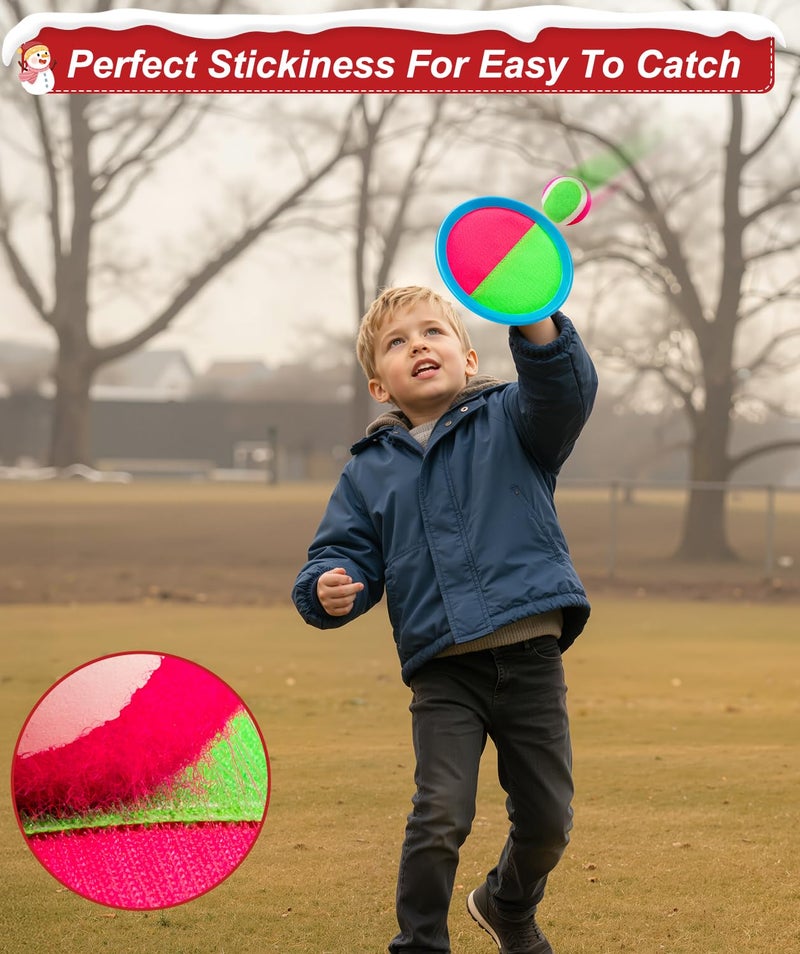 Qrooper Kids Toys Toss and Catch Game Set Christmas Stocking Stuffer for Kids Toddler, Toys for 3 4 5 6 7 8 Year Old Boys Girls Birthday Gift, Yard Outdoor Games for Kid Ages 4-8 8-12 Beach Pool - Image 4