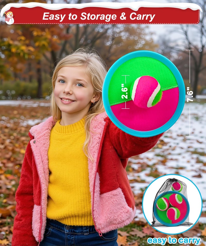 Qrooper Kids Toys Toss and Catch Game Set Christmas Stocking Stuffer for Kids Toddler, Toys for 3 4 5 6 7 8 Year Old Boys Girls Birthday Gift, Yard Outdoor Games for Kid Ages 4-8 8-12 Beach Pool - Image 3