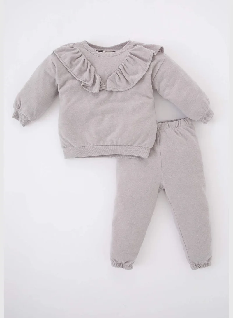 DeFacto 2 Pack BabyGirl Bike Neck Long Sleeve Knitted Set