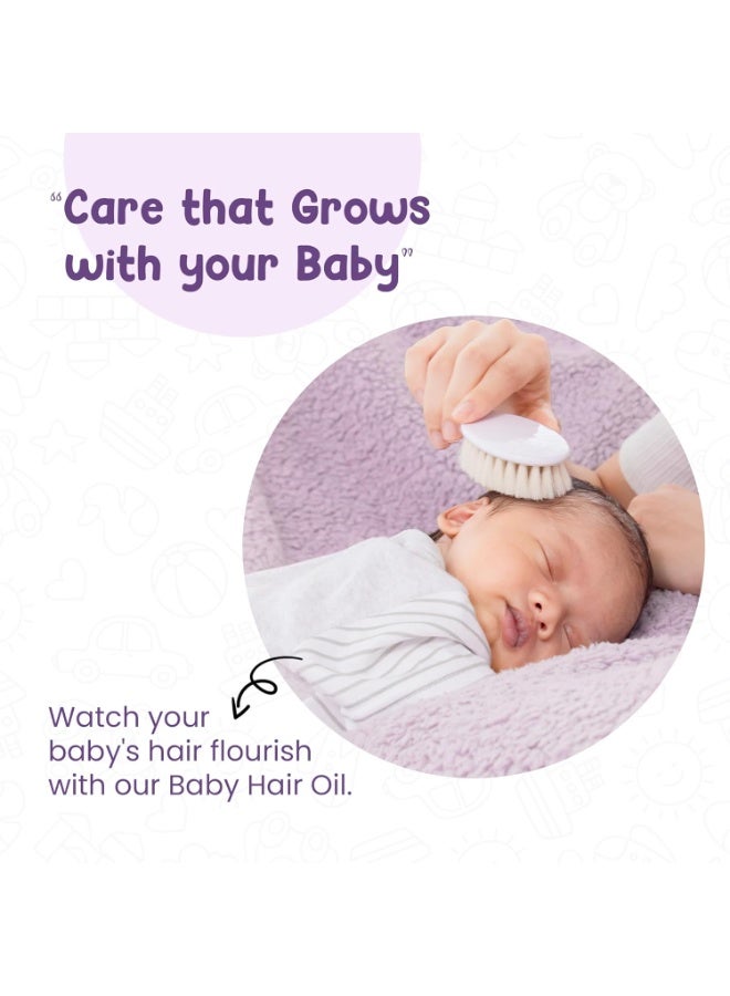 موذر سبارش زيت ماذر سبارش المغذي لشعر الأطفال | يُهدئ ويُغذي فروة رأس الطفل الحساسة | زيت شعر مناسب لحديثي الولادة | خالٍ من البارابين والكبريتات - ١٠٠ مل - Image 2