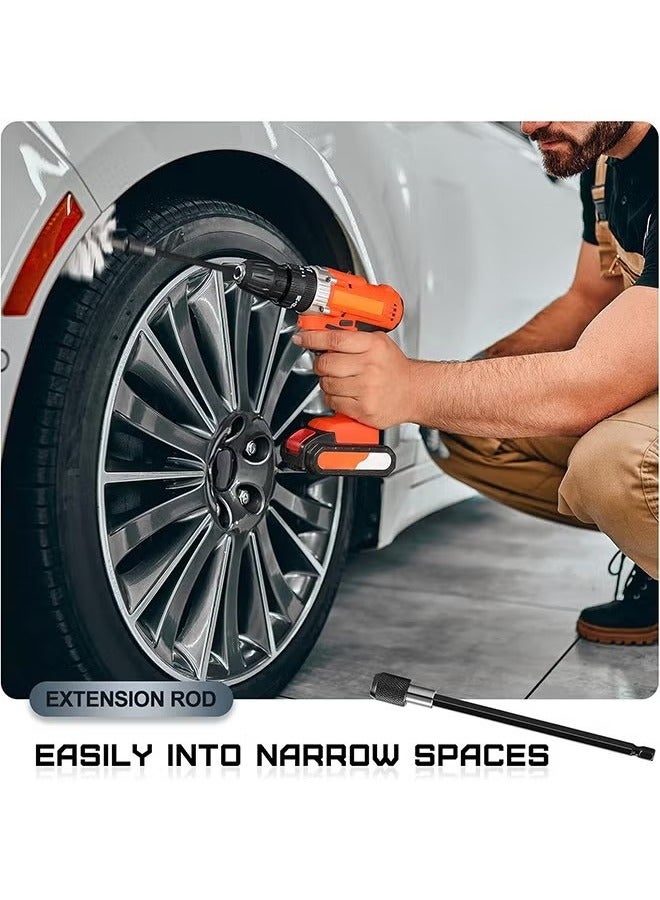 Soft White Drill Brush Attachment Set - Car Interior Detailing Kit, All Purpose Power Drill Brush with Extend Attachment for Car, Boat, Seat, Carpet, Upholstery, Bathroom, Grout, Floor and Tile - Image 5