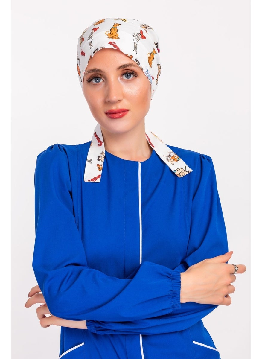 Nur Medikal Giyim - Nur Medical Clothing Hijab Operating Room Bonnet - Stone Age - Image 1
