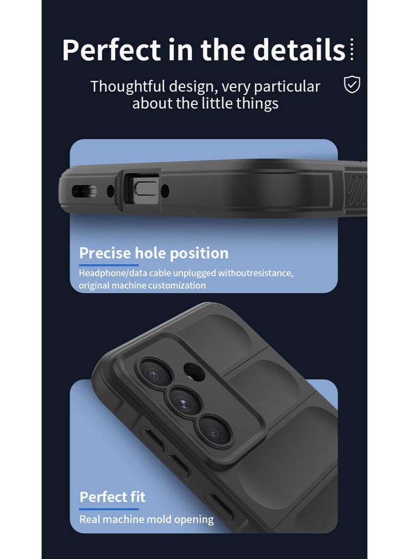 Phantom Shield Silicone Case with Anti-Scratch Soft Microfiber Lining, High Resilience Rubber Full Body Shockproof Cover Compatible with Samsung Galaxy A36 (Palm) - Image 4