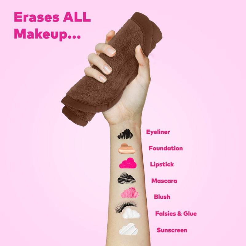 Makeup Eraser The Original MakeUp Eraser PRO, Effortlessly Remove All Makeup Using Only Water, Including Waterproof Mascara, Eyeliner, Foundation, Lipstick, Sunscreen,and More! Mocha, 1ct. - Image 2