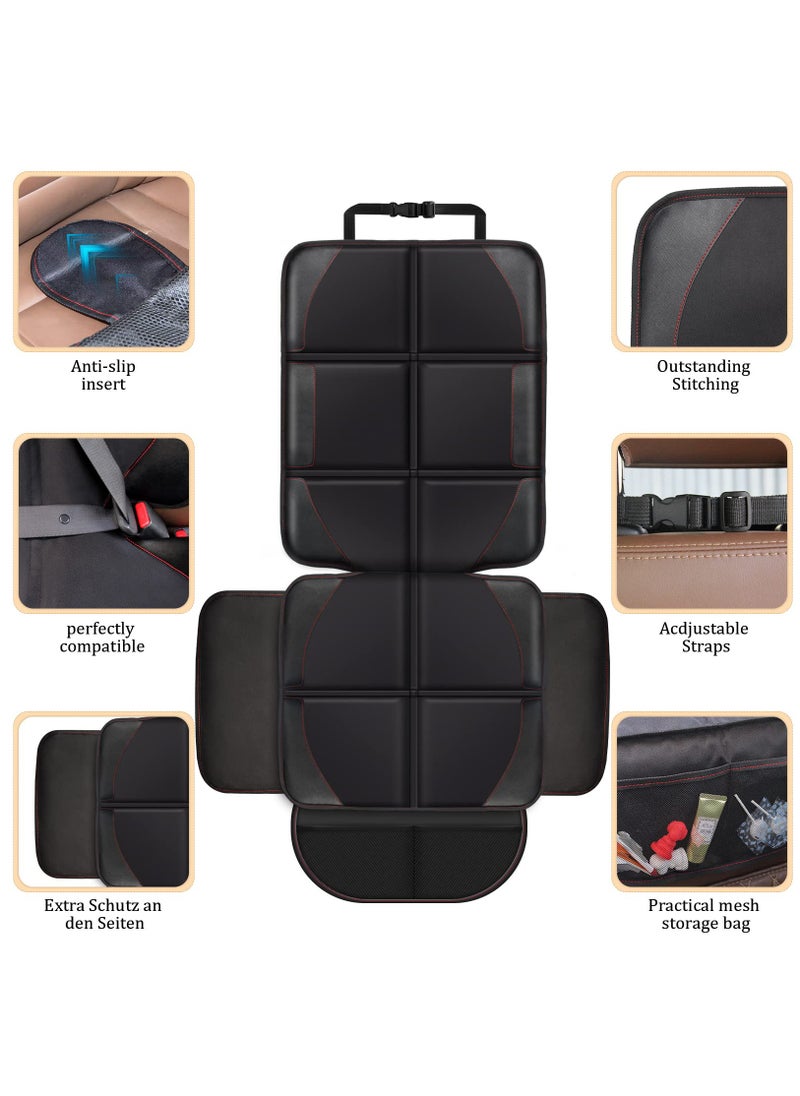 Excefore Car Seat Protector, Large Size, 600D Waterproof Fabric, Thick Padding and Storage Pockets, Child Seat Protection for Babies and Pets (Black 2)  - Image 2
