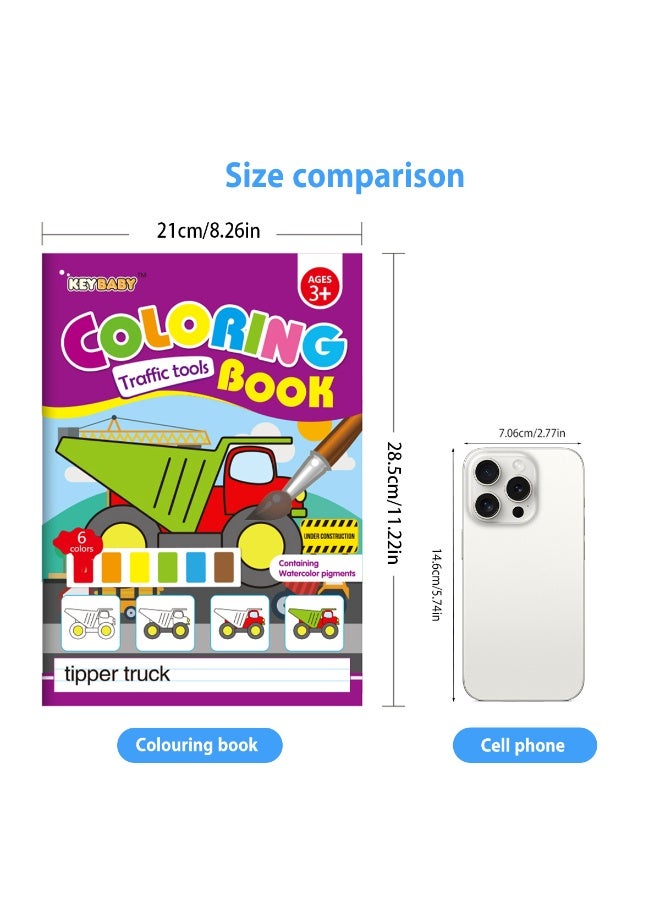 1 Simple coloring book for children Cartoon animal coloring book for children 4 different themed art and craft DIY coloring books for children Improve children's manual dexterity Christmas, Thanksgiving, and New Year gifts. - Image 3