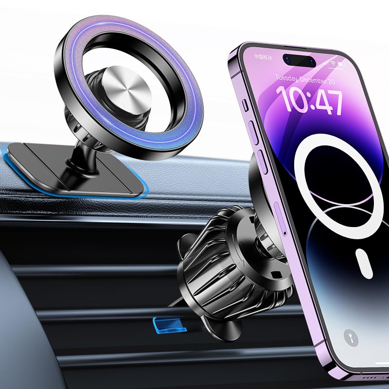 Kaistyle for Magsafe Car Mountã€20 Strong Magnetsã€‘Magnetic Phone Holder for Car Phone Holder Mount Dash Mounted Holders Cell Phone Holders for Your Car Accessories for Women Men for iPhone 17 16 15 14 - Image 1