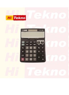 Hi Tekno Basic Calculator with 14 Digit Display Black/Grey  - Image 1