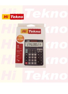 Hi Tekno Basic Calculator with 14 Digit Display Black/Grey  - Image 2