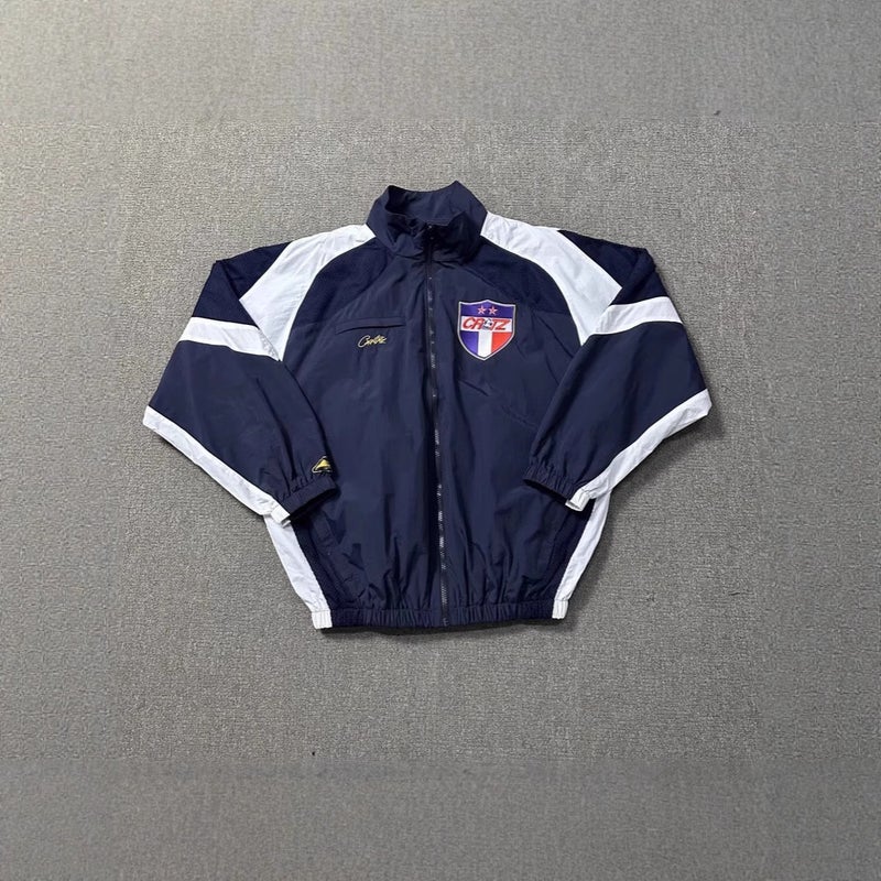Croteiz Woven Suit Embroidered Badge Breathable Hip-Hop Rap Street Sports Style Jacket - Image 3
