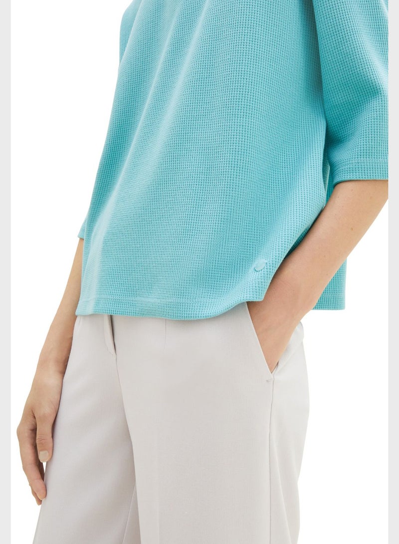TOM TAILOR High Neck Ribbed T-Shirt - Image 3