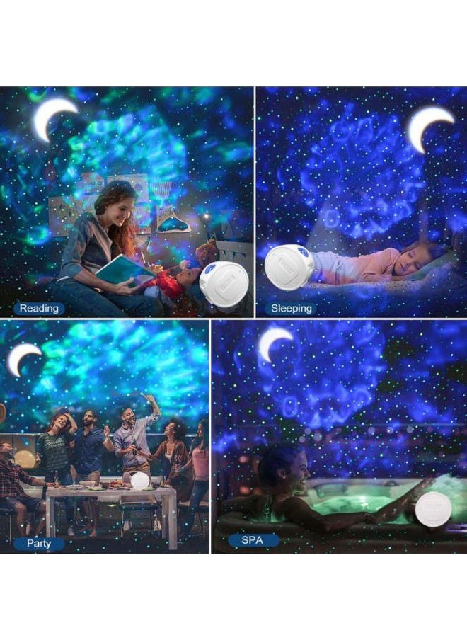 Generic LED Ocean Corrugated Starry Sky Sleep Projector Light,Star Galaxy Light Projector Ocean Wave LED Night Light Lamp with Remote Control Colors Changing Music Bluetooth Speaker Timer for Baby  - Image 5
