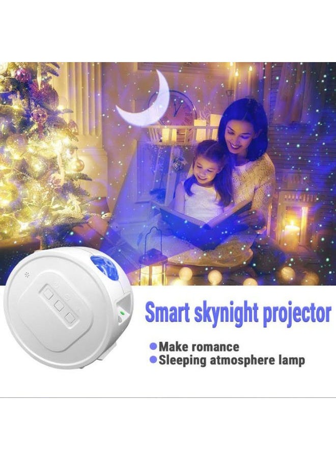 Generic LED Ocean Corrugated Starry Sky Sleep Projector Light,Star Galaxy Light Projector Ocean Wave LED Night Light Lamp with Remote Control Colors Changing Music Bluetooth Speaker Timer for Baby  - Image 2