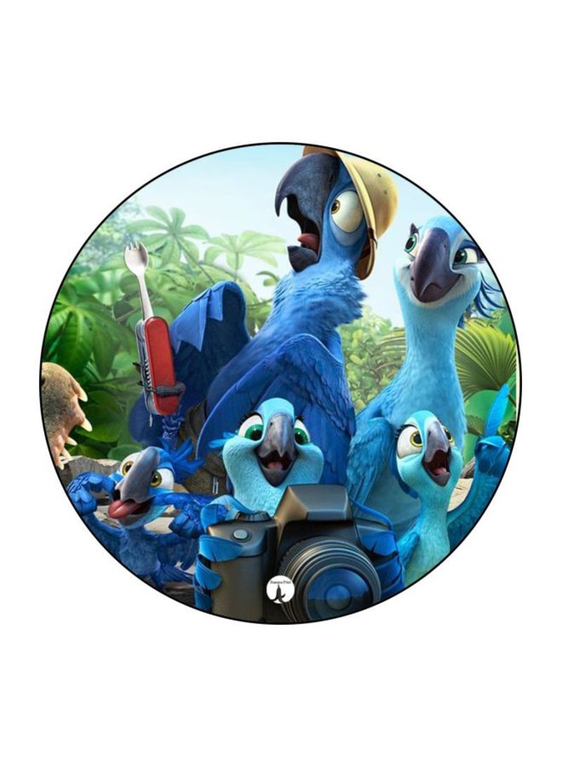 RKN Rio Printed Badge Blue/Green/Red - Image 1